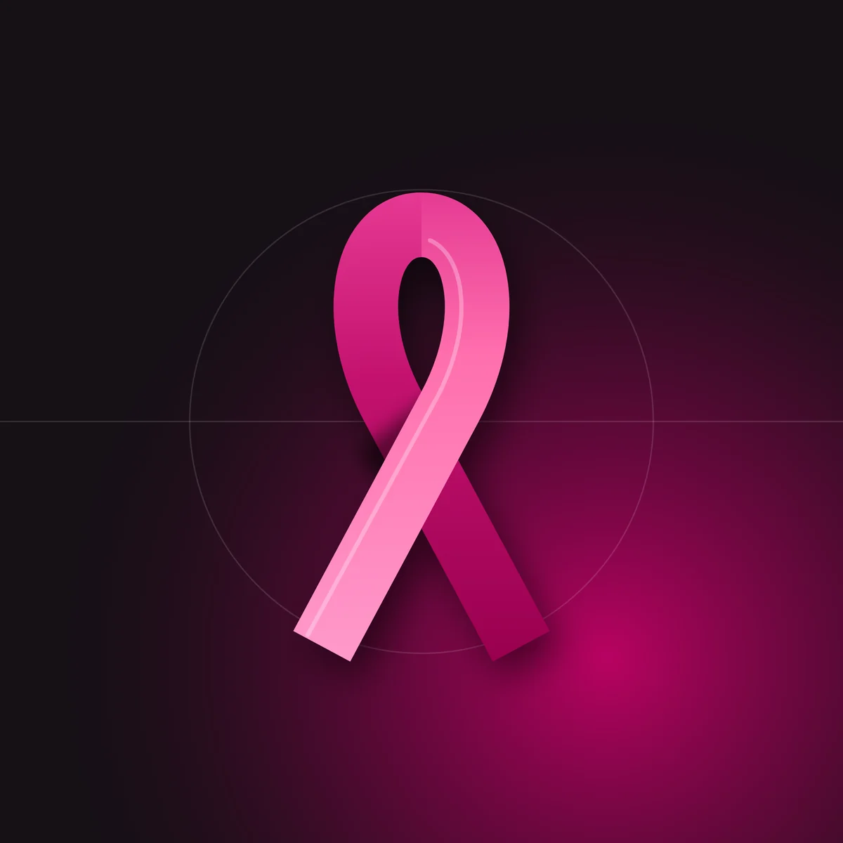 Illustration : un ruban rose, symbole de la lutte contre le cancer du sein